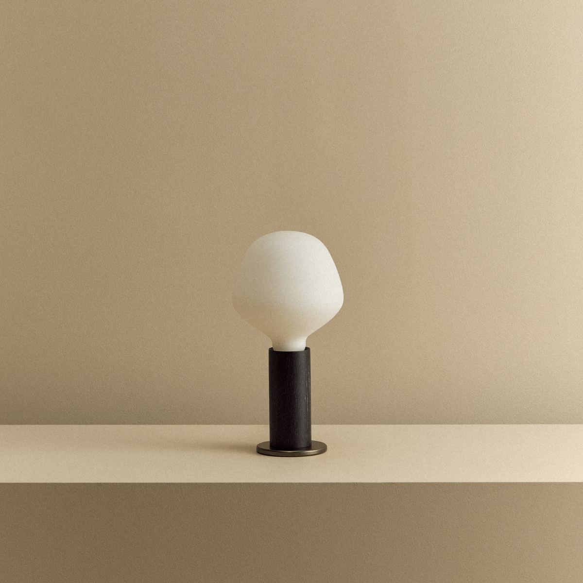 Knuckle Table Lamp in Blackened Oak + Enno