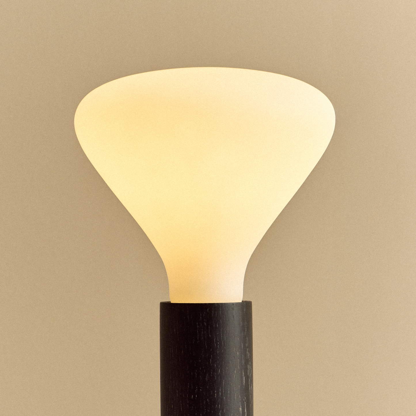 Knuckle Table Lamp in Blackened Oak + Noma
