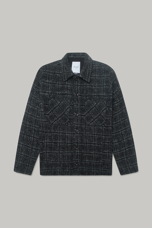 Bart Frame Overshirt - Black / White