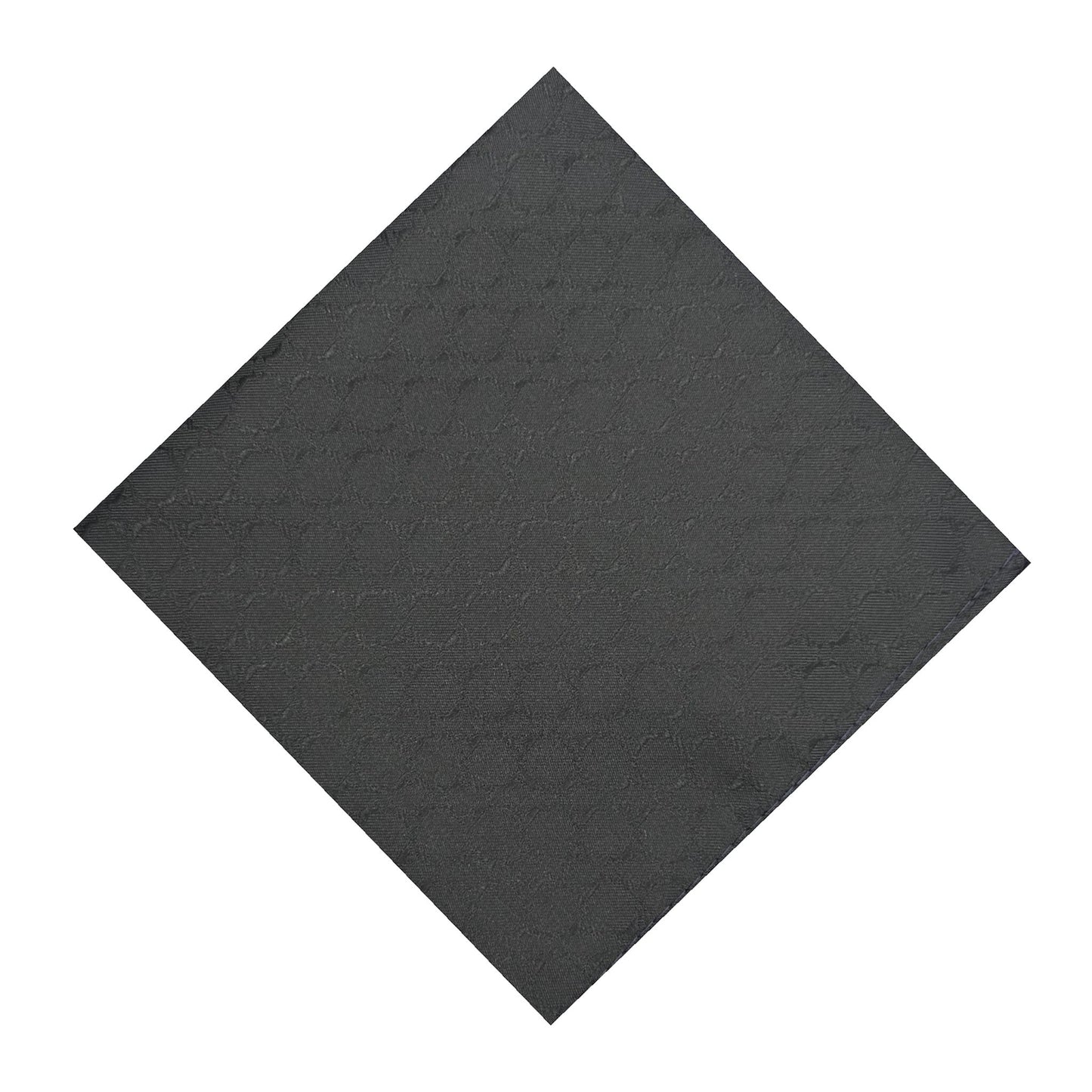 Black Noir Textured Pocket Square