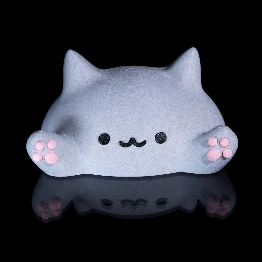 Blob Creature Figurine – Kawaii Chonky Animal Miniature | 3D Printed Office Buddy Ornament | Kawaii Collectible Figure