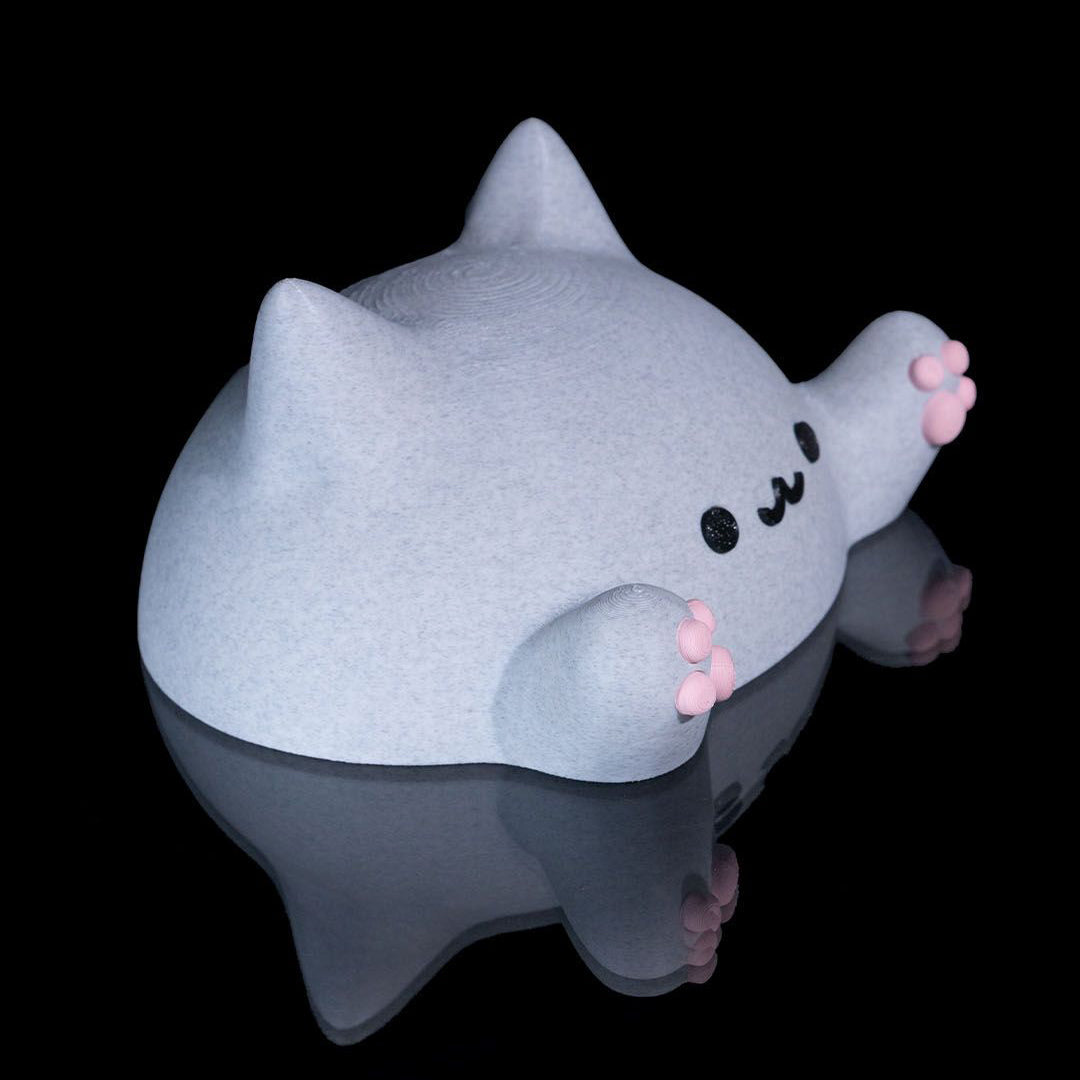 Blob Creature Figurine – Kawaii Chonky Animal Miniature | 3D Printed Office Buddy Ornament | Kawaii Collectible Figure