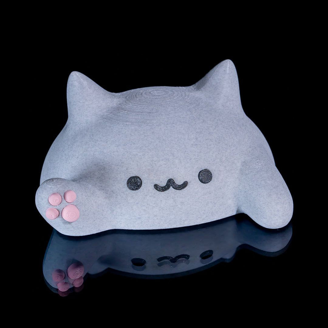 Blob Creature Figurine – Kawaii Chonky Animal Miniature | 3D Printed Office Buddy Ornament | Kawaii Collectible Figure