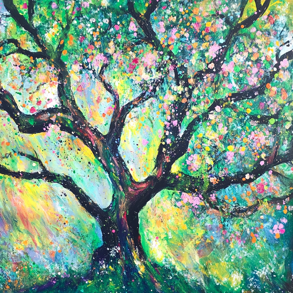 Blossoming Tree of Life Canvas