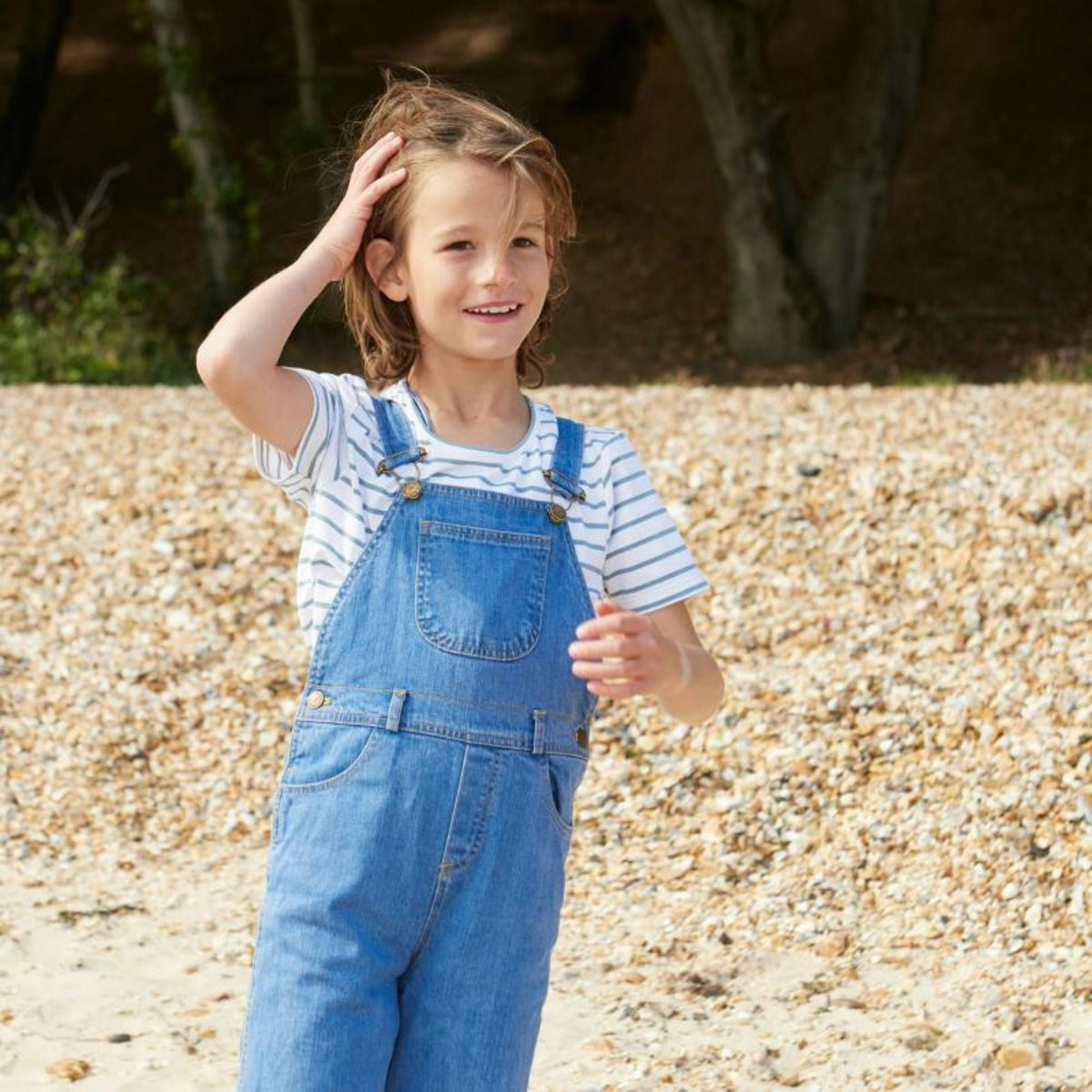 Blue Breton Stripe Summer T-Shirt