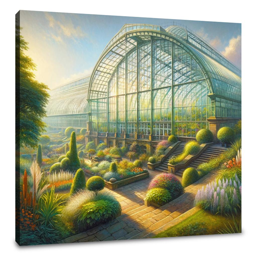 Morning Light in Winter Garden Canvas