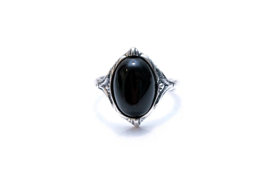 Boho Cherry Red Amber Ring