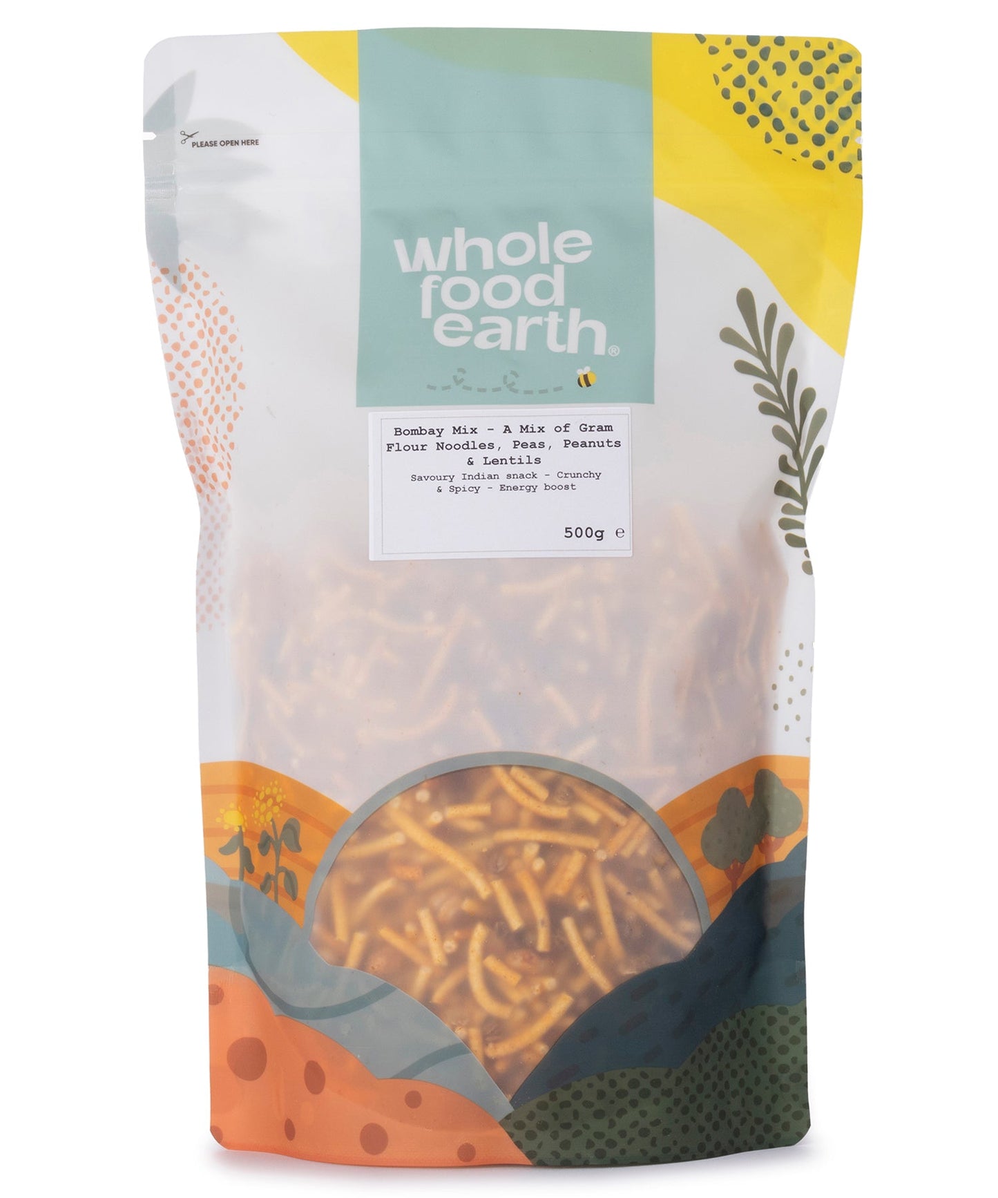 Bombay Mix - A Mix of Gram Flour Noodles, Peas, Peanuts & Lentils