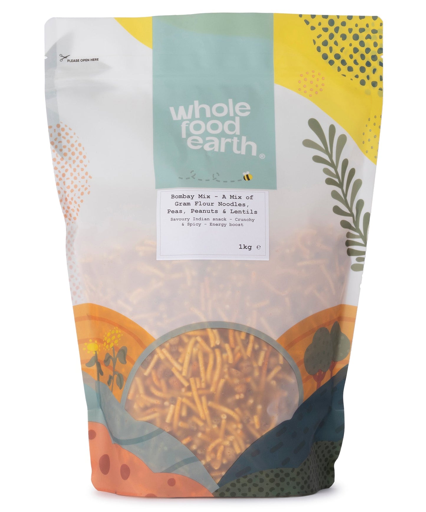 Bombay Mix - A Mix of Gram Flour Noodles, Peas, Peanuts & Lentils