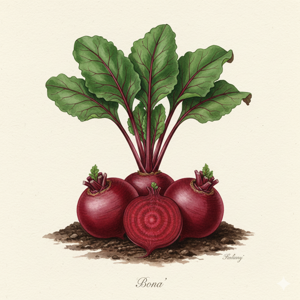 Beetroot Seeds - Bona - Exceptionally Sweet & Smooth Maincrop (300 Seeds)