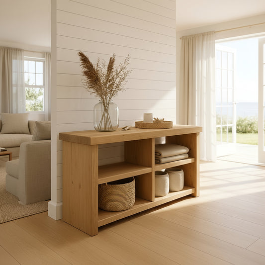 Timber Shelving Unit / Storage Shelf / Living Room Bookshelf / Shoe Storage Rustic Storage Unit Solid Wood Cottage Style /Book Shelf