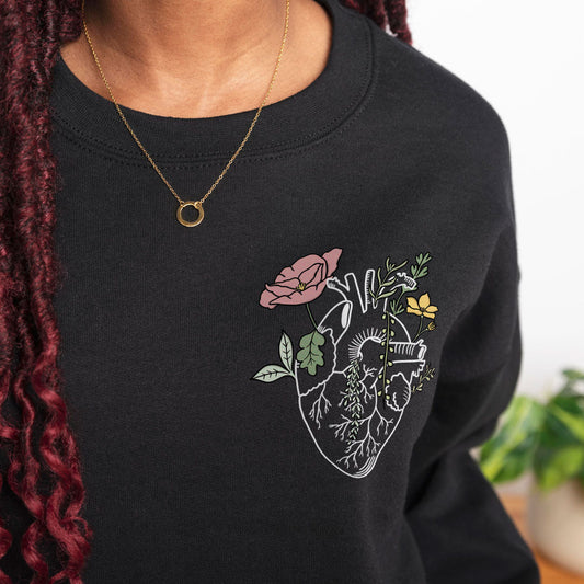 Botanatomy Heart Sweatshirt (Unisex)