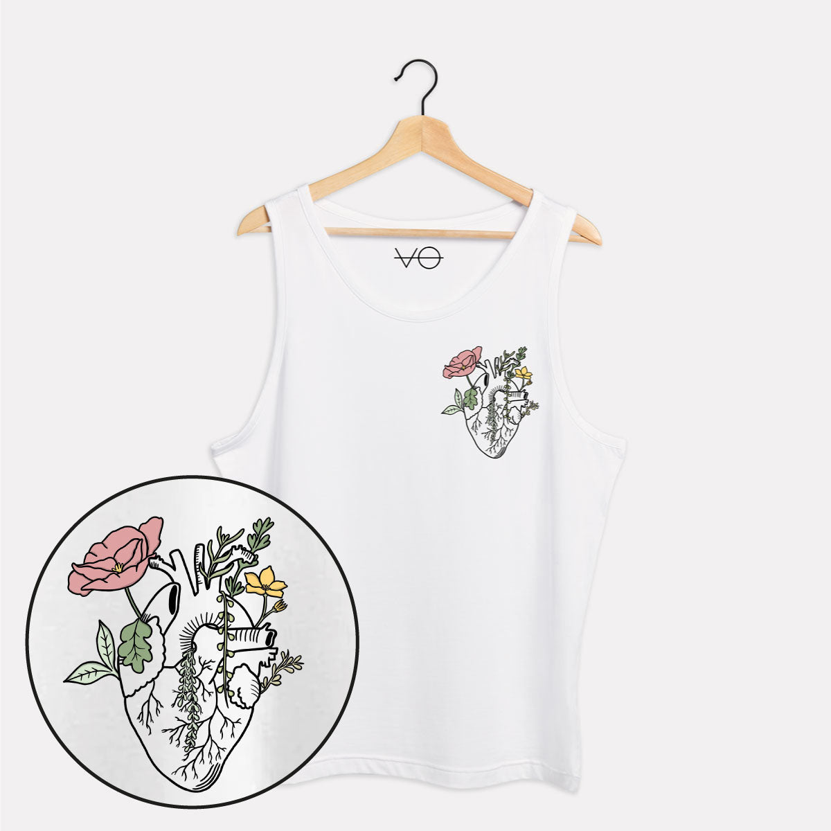 Botanatomy Heart Tank (Unisex)