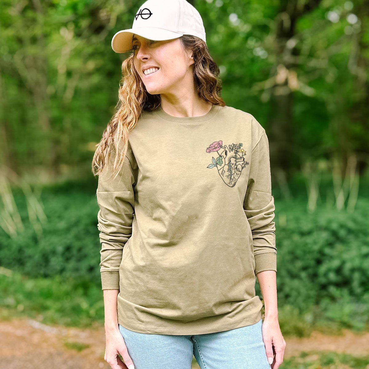 Botanatomy Heart Long Sleeve T-Shirt (Unisex)
