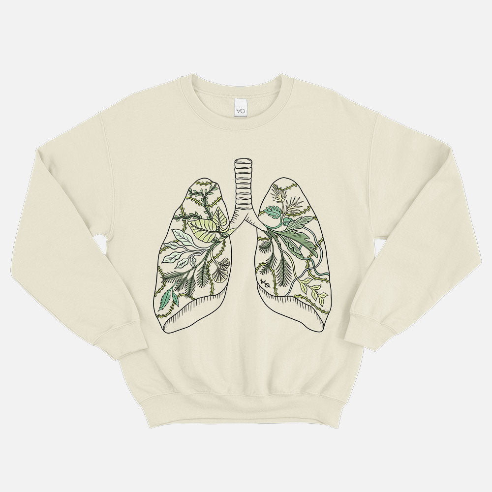 Botanatomy Lungs Sweatshirt (Unisex)