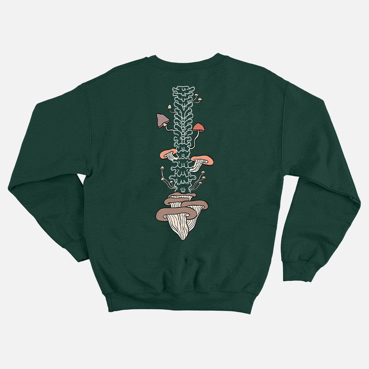 Botanatomy Spine Back Print Sweatshirt (Unisex)