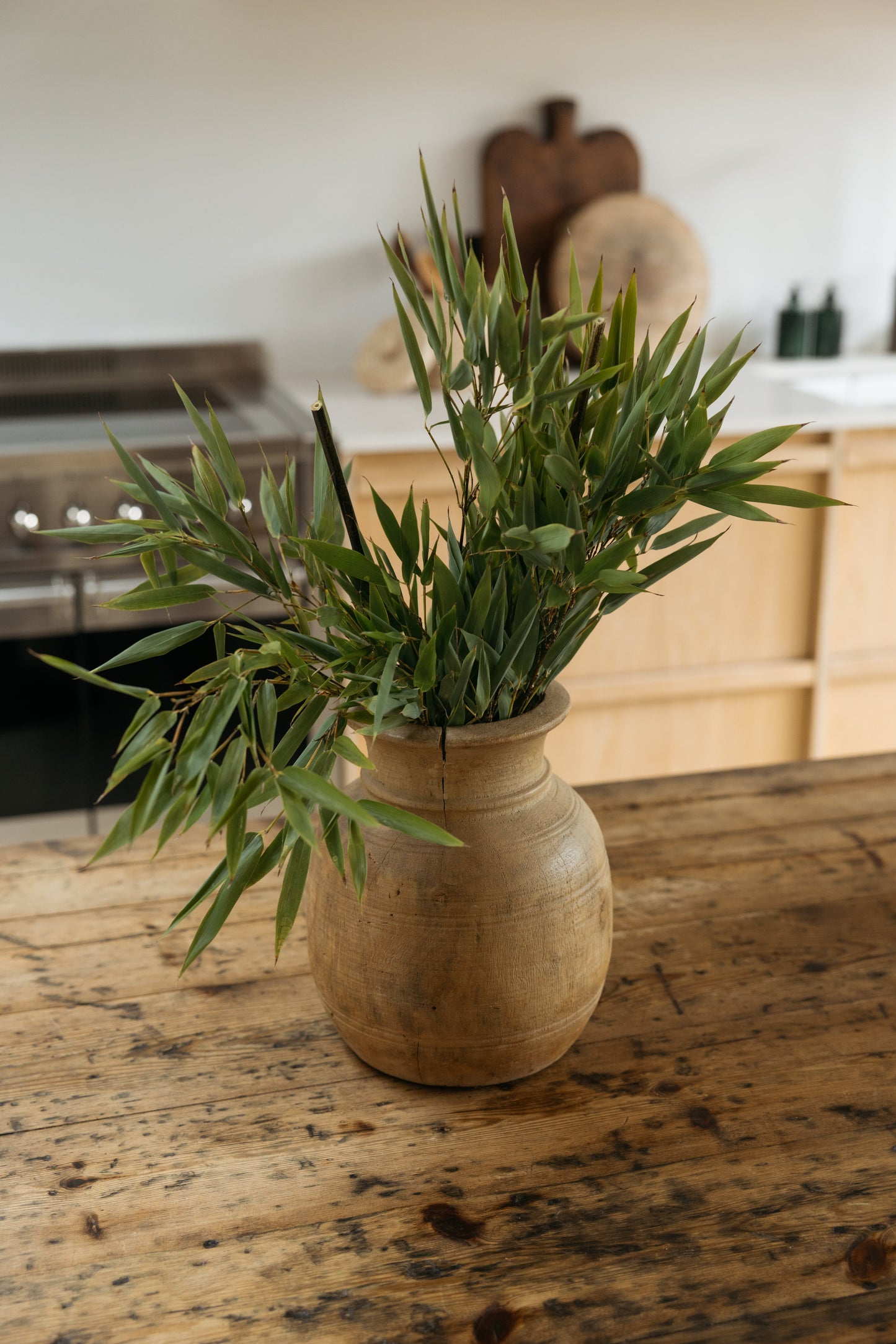 Vintage Teak Vase - 54.6