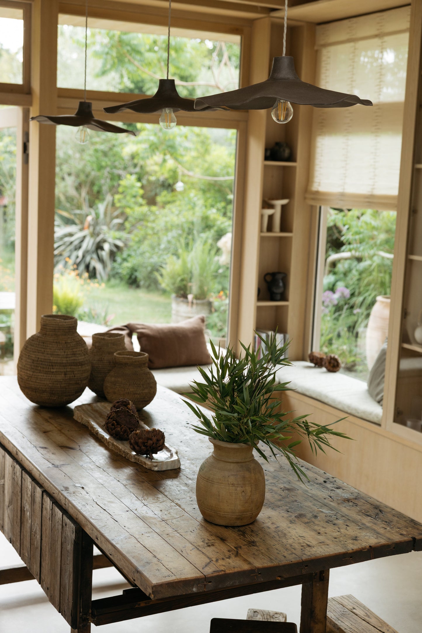 Vintage Teak Vase - 54.9