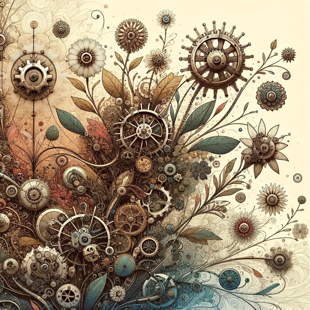 Boundless Mechanica Bloom Cotton Cushion