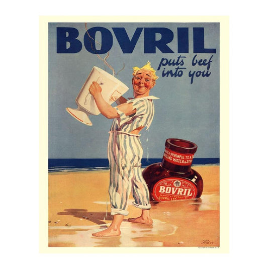 Put Beef Into You - Bovril Metal Advertising Wall Sign