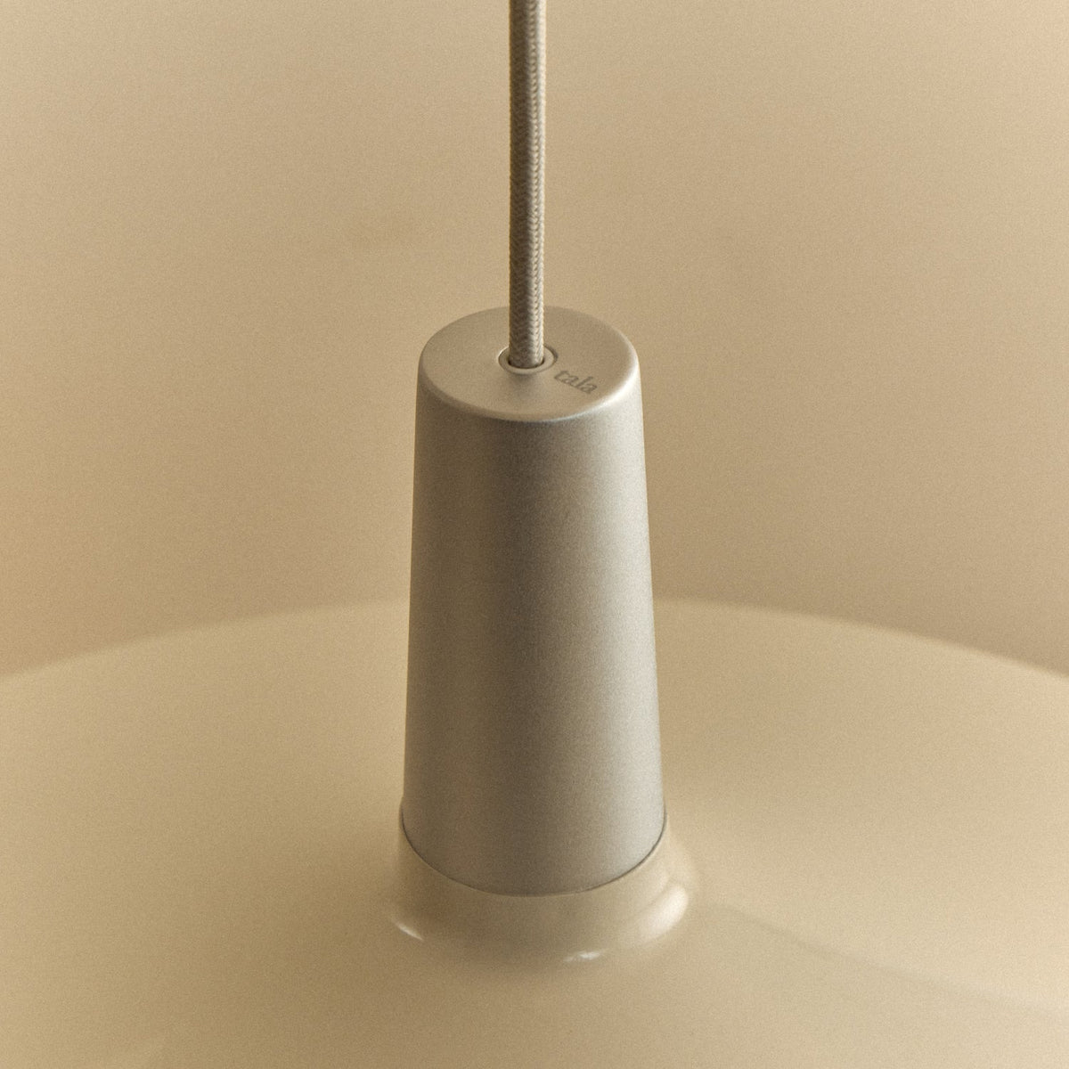 Bower Pendant Light Large in Oyster White + Oval II