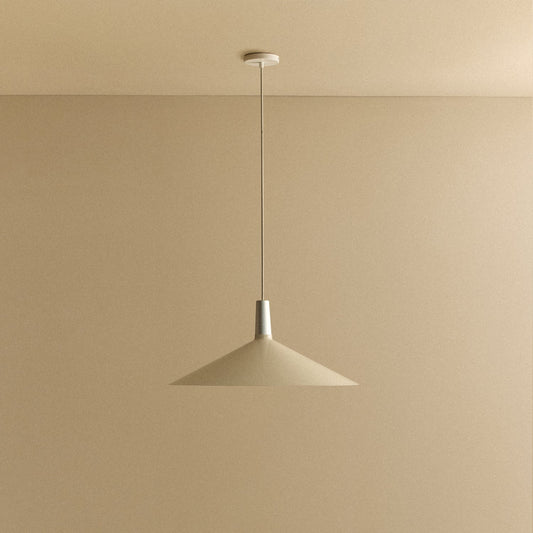 Bower Pendant Light Large in Oyster White