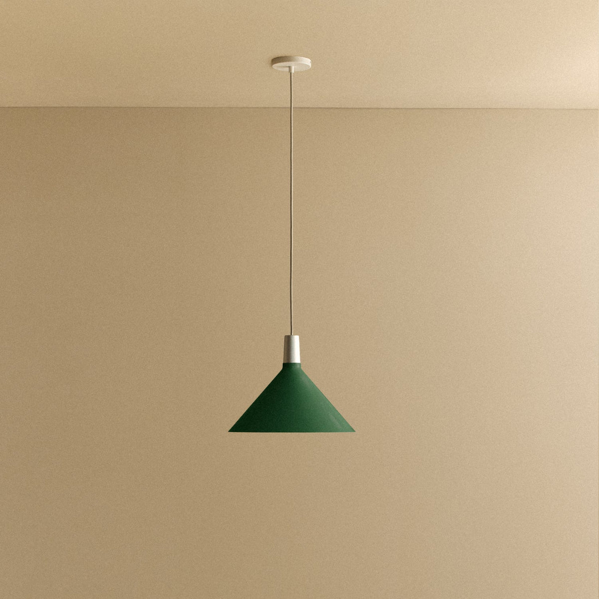 Bower Pendant Light Medium in Dark Green