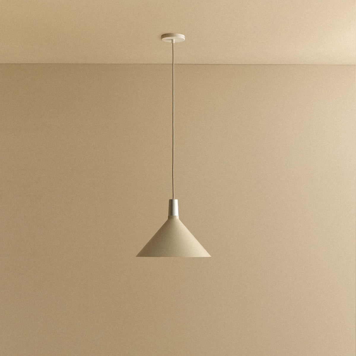 Bower Pendant Light Medium in Oyster White