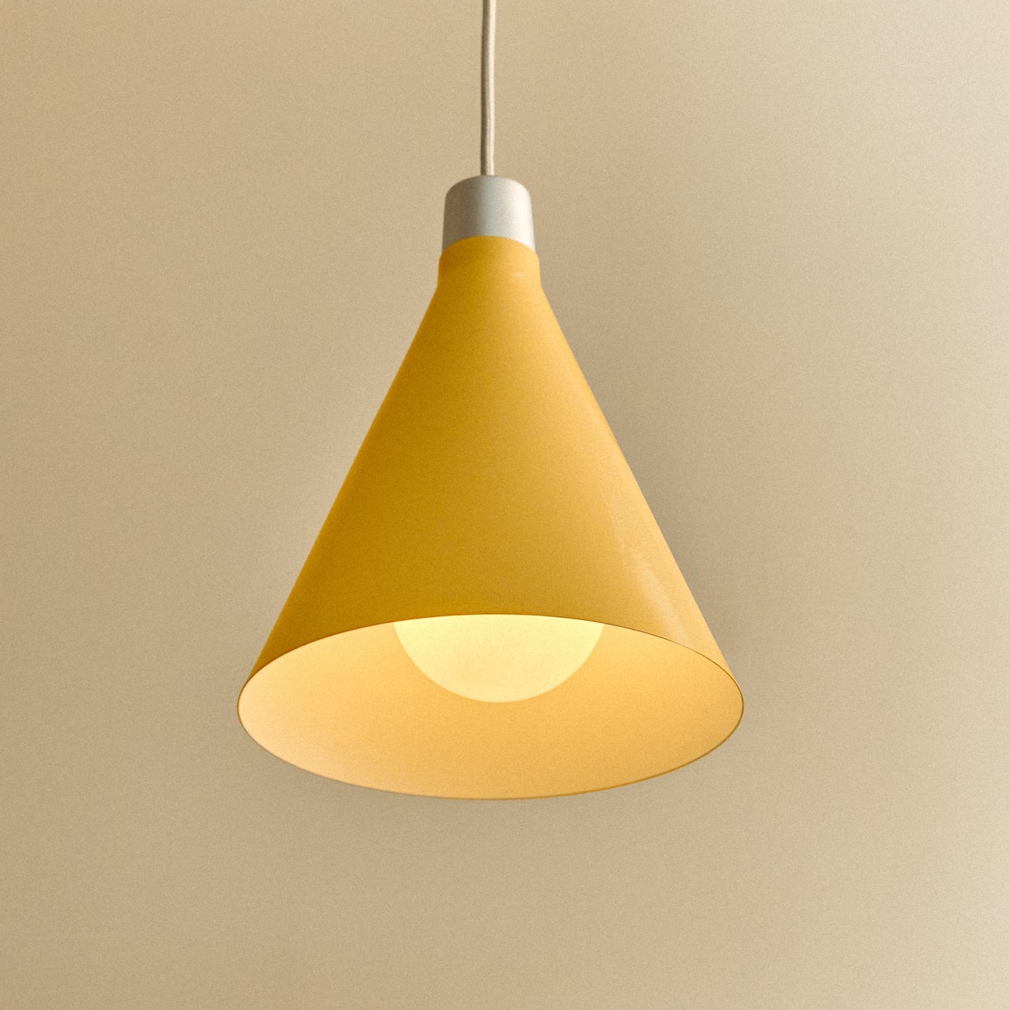 Bower Pendant Light Small in Yellow + Sphere III