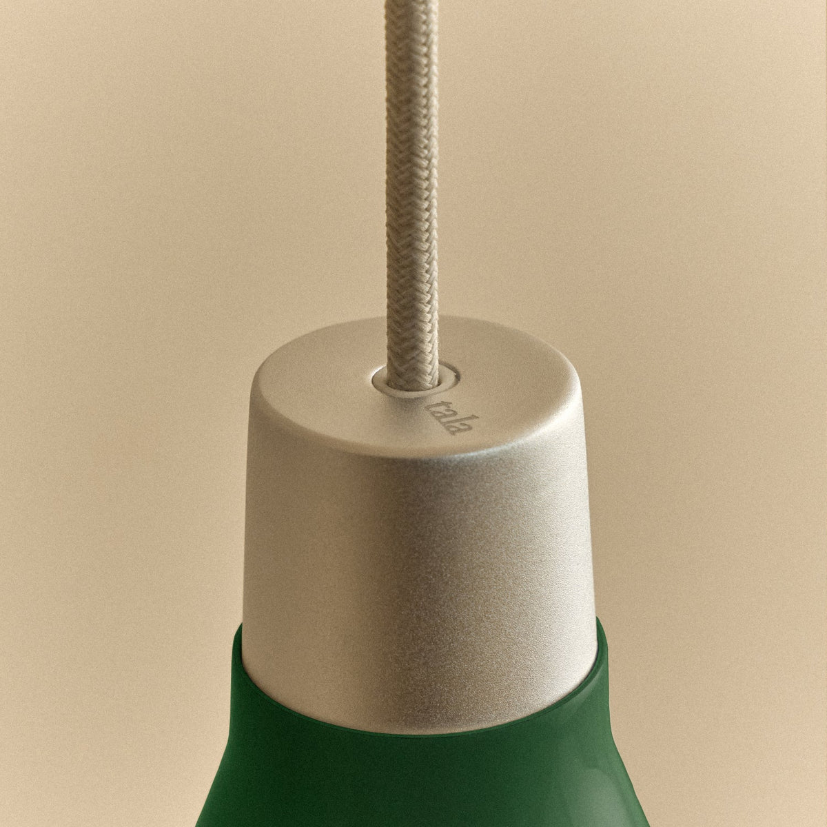 Bower Pendant Light Small in Dark Green + Sphere III