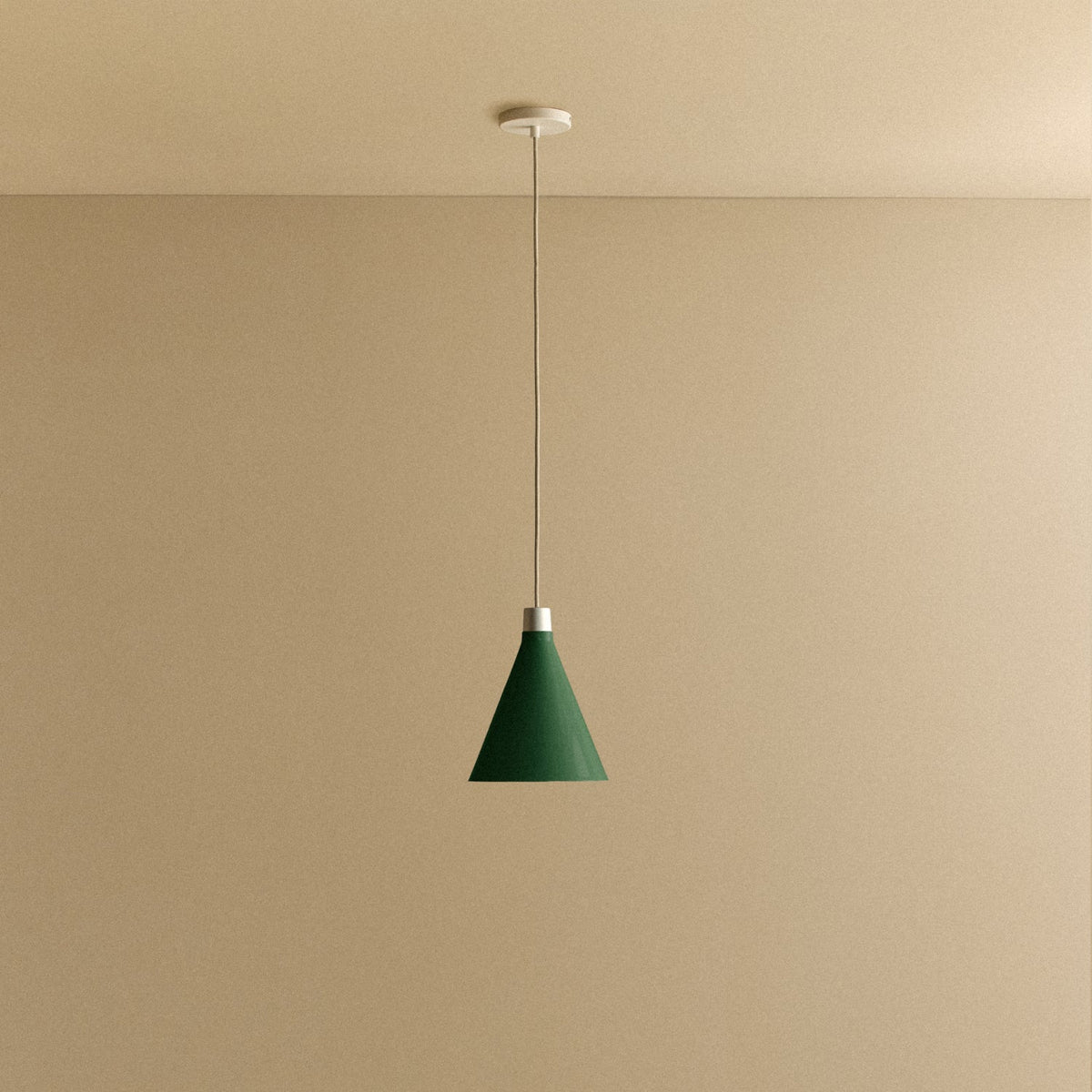 Bower Pendant Light Small in Dark Green