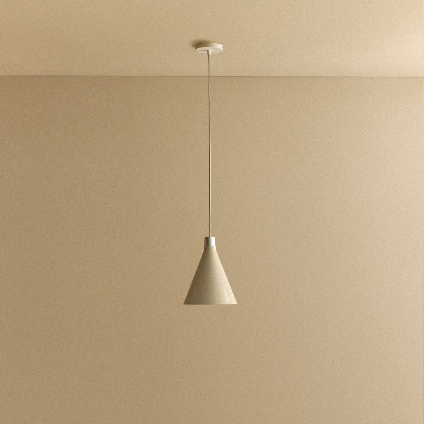 Bower Pendant Light Small in Oyster White