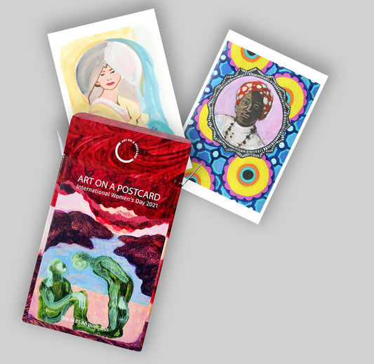 Art on a Postcard for International Women's Day 2021 Boxset of 85 cards