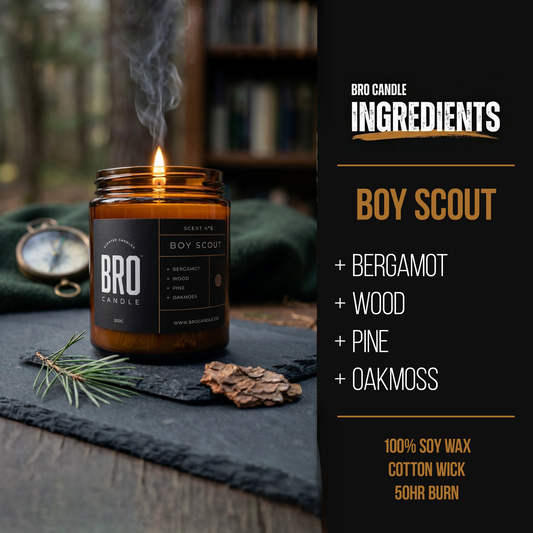 The Boy Scout Candle
