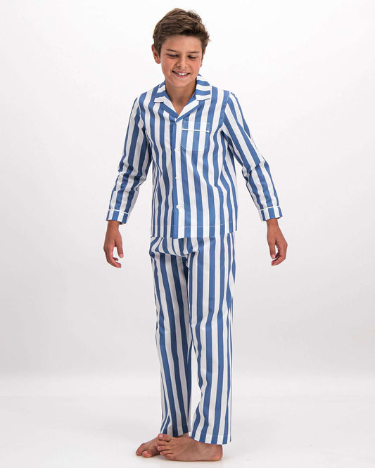 Boys Long Pyjamas - Beach Stripe