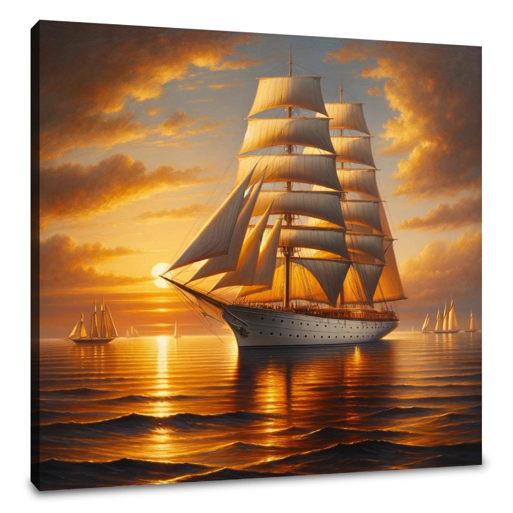 Sunset Voyage Canvas
