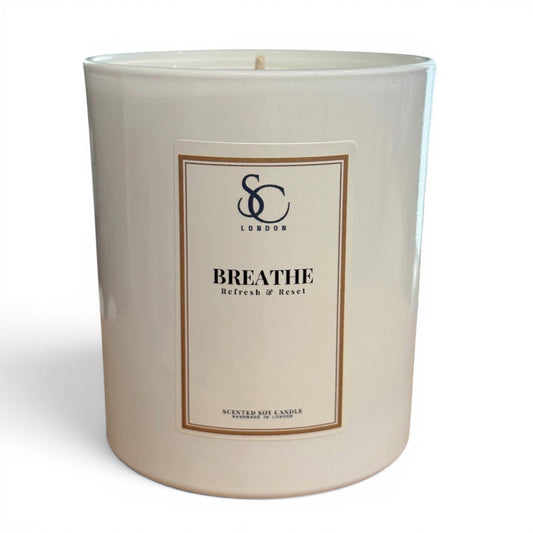 Breathe – Luxury 30cl Soy Therapy Candle for Refresh & Reset