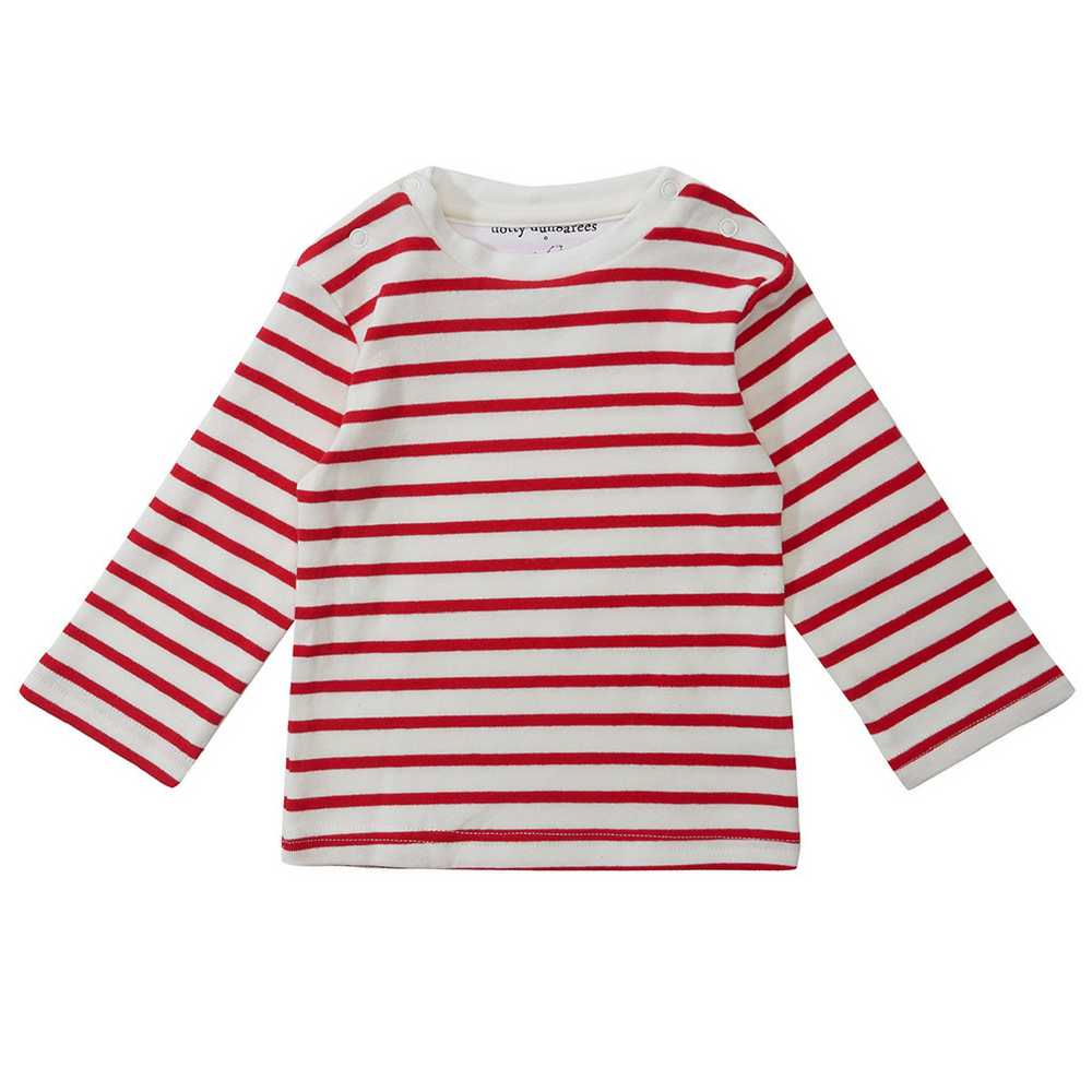 Red Breton Stripe Top