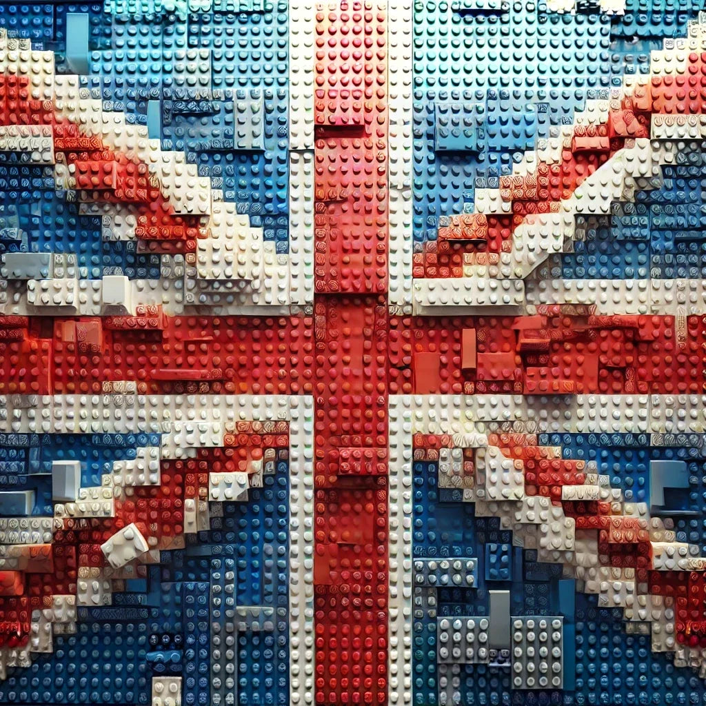 Brickwork Union Jack Canvas
