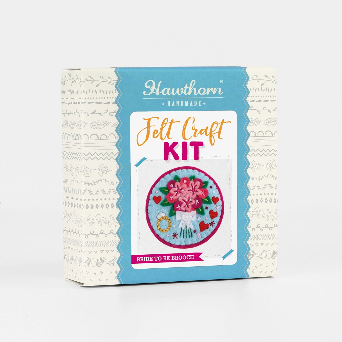 'Bride to Be' Wedding Felt Craft Brooch Kit for Beginners