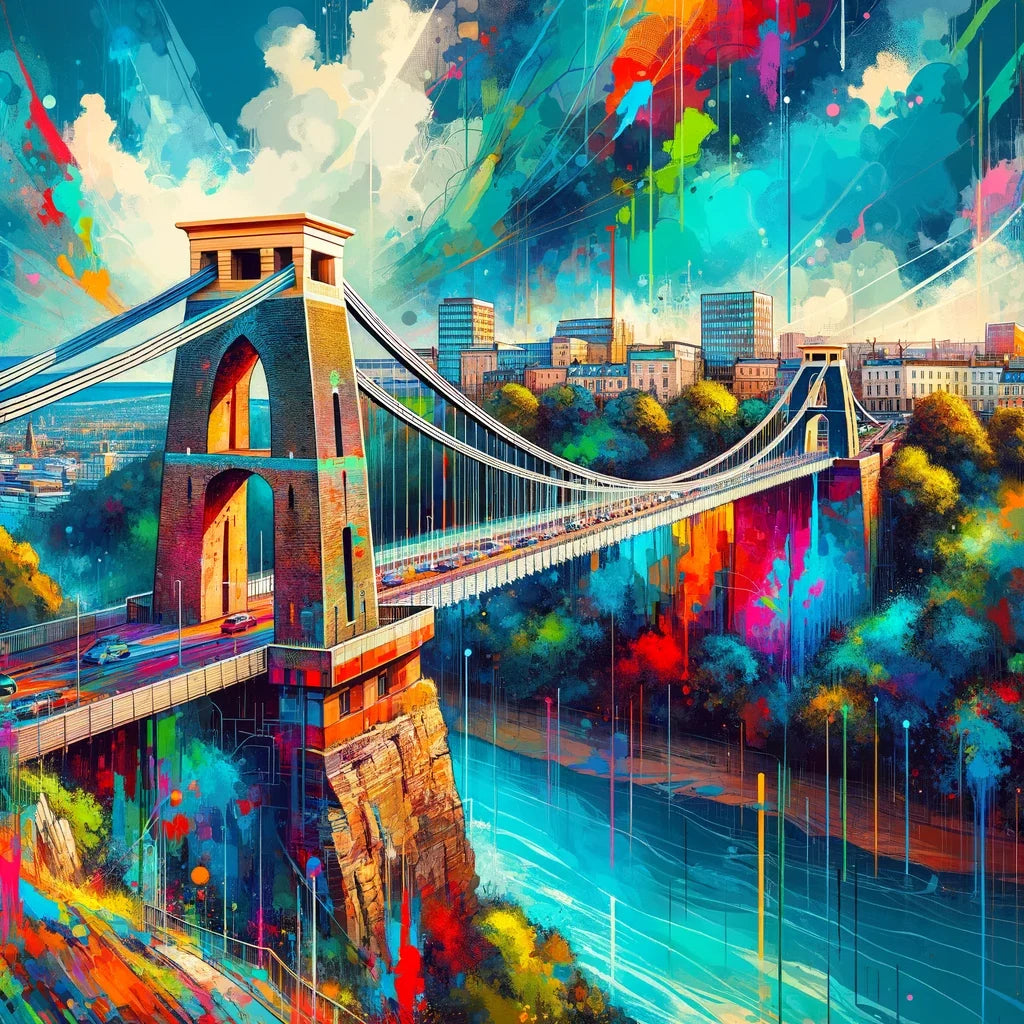 Bristol Clifton Bridge Vitality Cotton Cushion