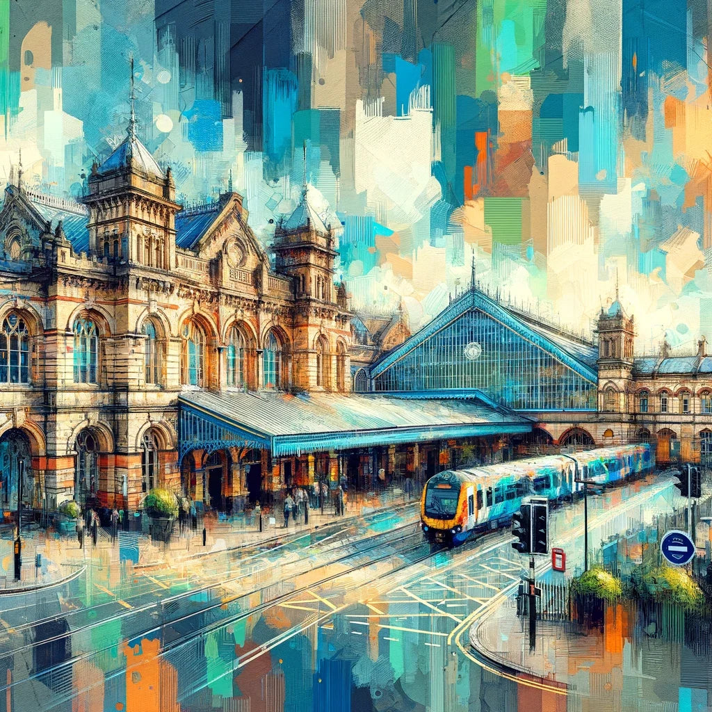 Bristol Station Impressions Canvas