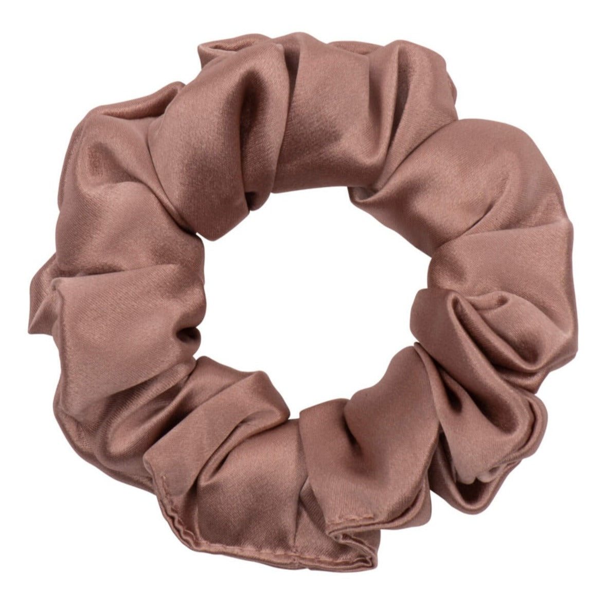 Bronze Silk Scrunchie - Regular
