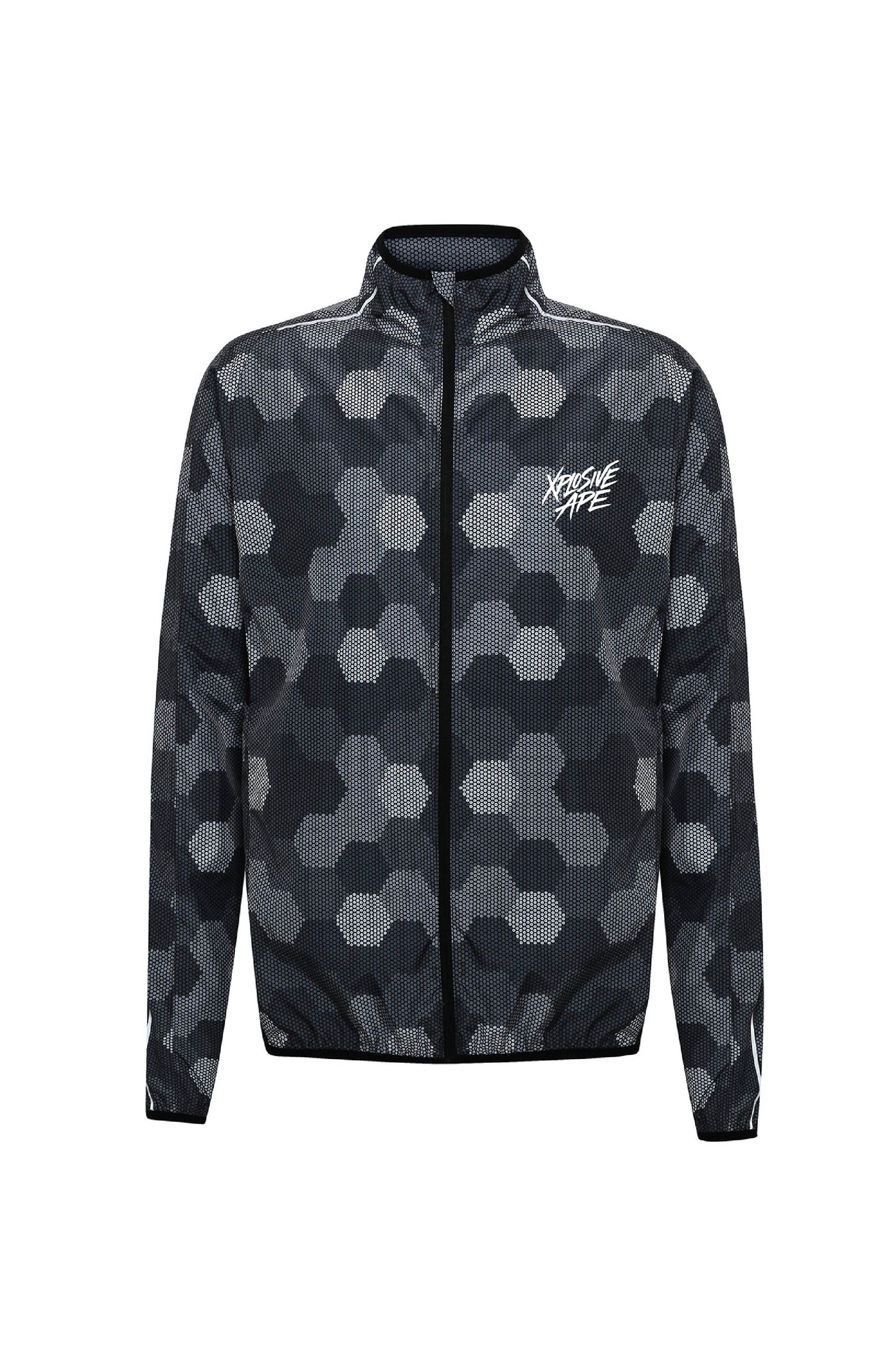 XAPE Brush Script Fitness Jacket - Black