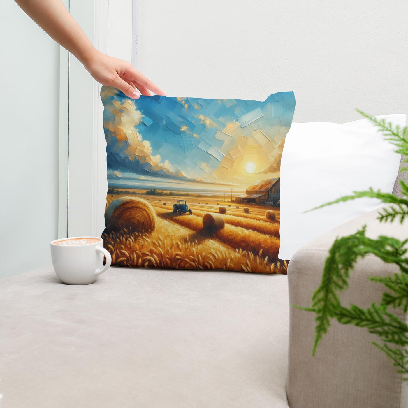 Harvest Glow Cotton Cushion