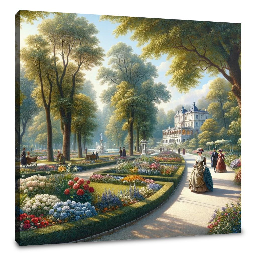 Springtime in Tivoli Park Canvas