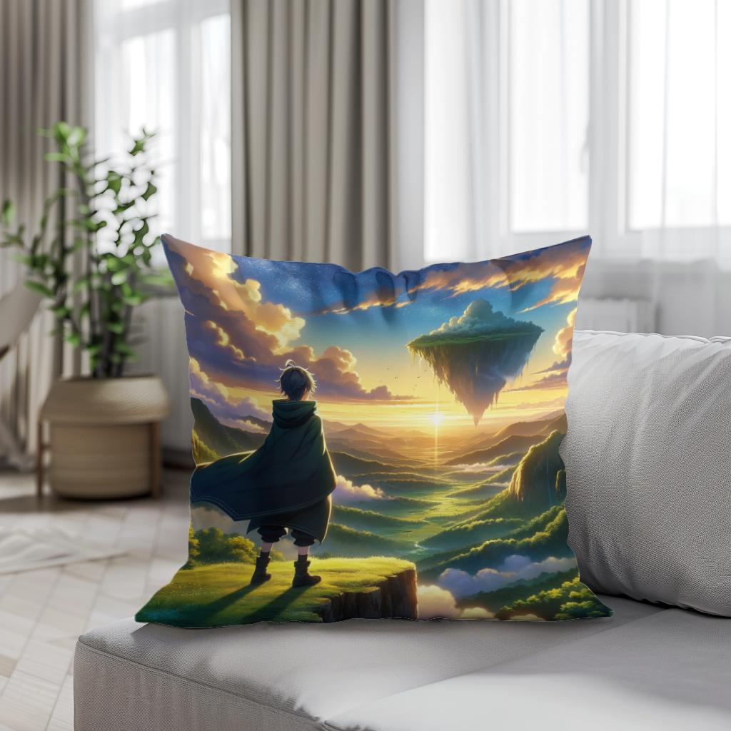 Sky Whisperer's Journey Cotton Cushion