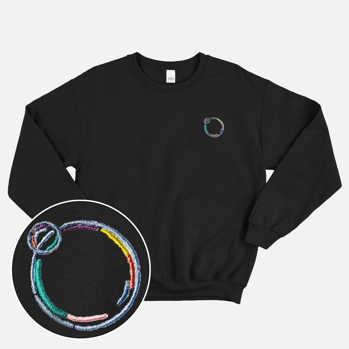 Bubble Embroidered Sweatshirt (Unisex)