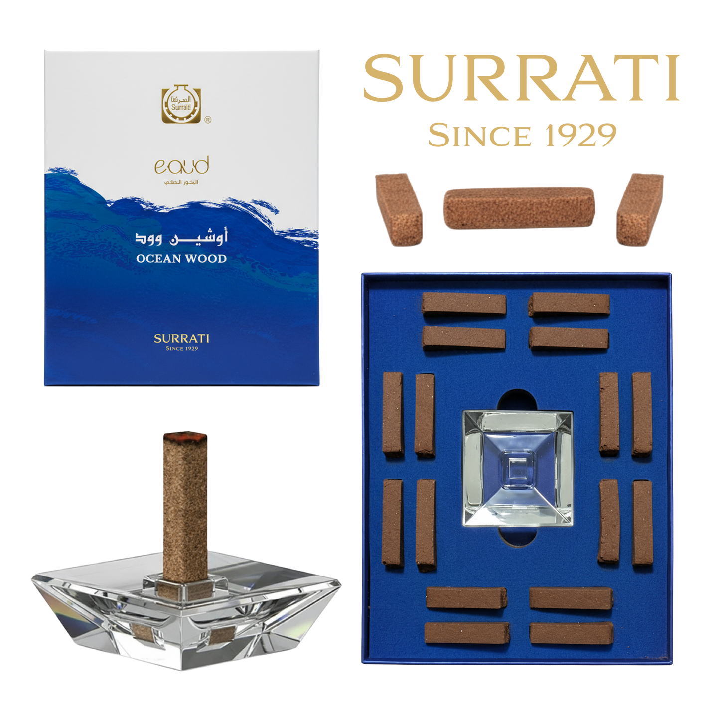 Ocean Wood| E-Oud Bakhoor Sticks | 16 Sticks | 75g
