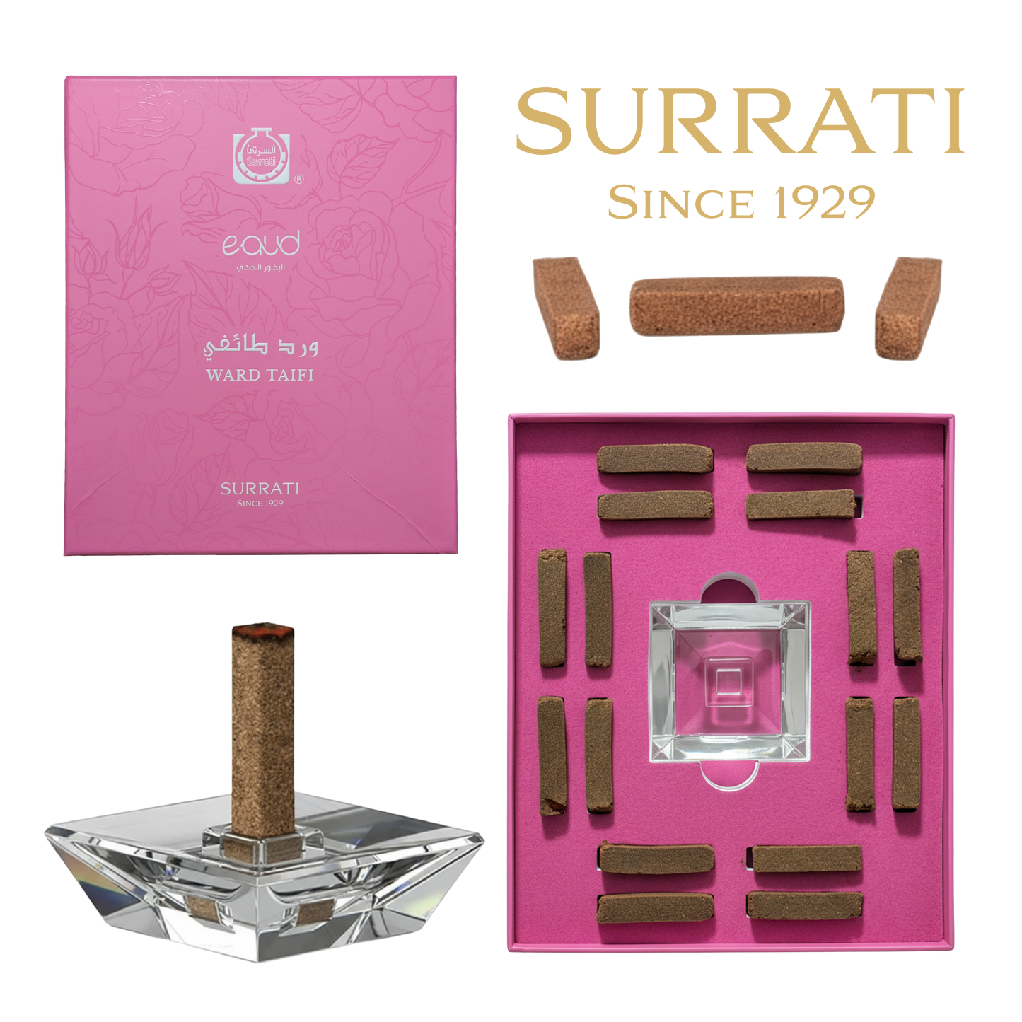 Ward Taifi | E-Oud Bakhoor Sticks | 16 Sticks | 75g